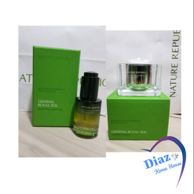 NATURE REPUBLIC GINSENG ROYAL SILK WATERY CREAM + BOOSTING AMPOULE