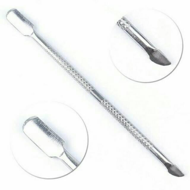 1 BIJI Cuticle Nail Pusher Nail / Nail Pusher Pendorong Kutikula / Pencabut Kulit Mati