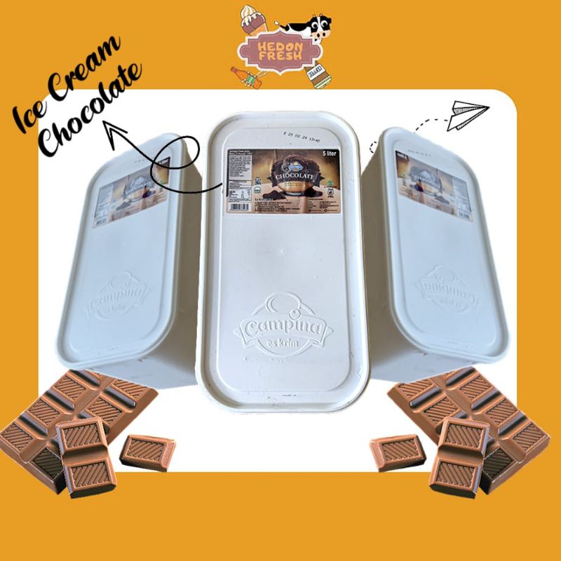 

Ice Cream Campina Cokelat 5 Liter