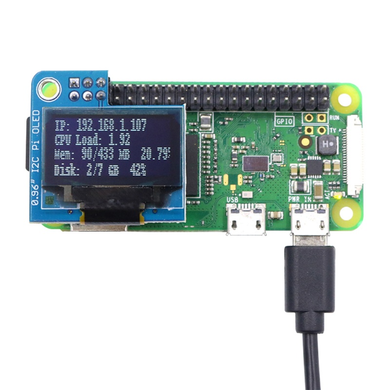 Btsg 0.96 inch OLED I2C SSD1306 IIC Modul Layar Display Untuk Raspberry Pi 128x64