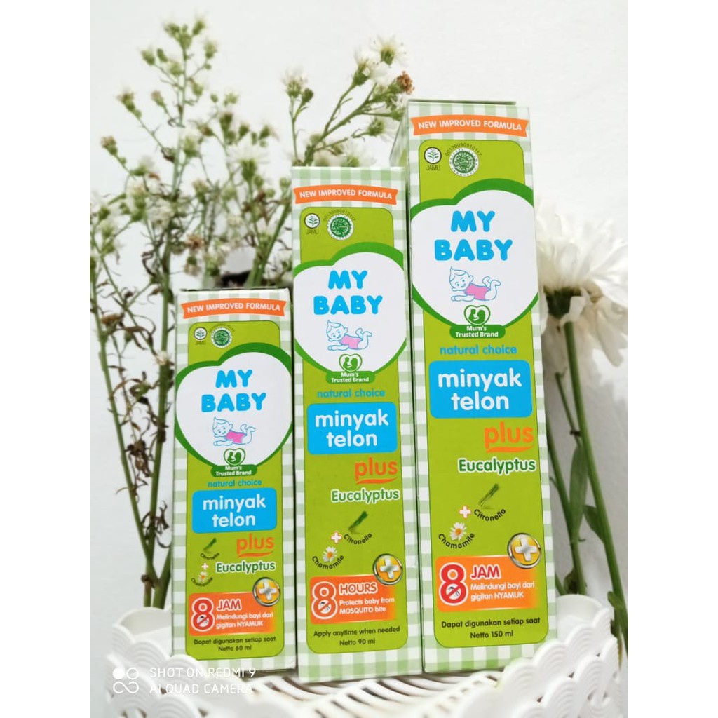 MY BABY Minyak Telon Plus 150 ML 90ML 60 ML - Minyak Alami Gosok Bayi AnAK