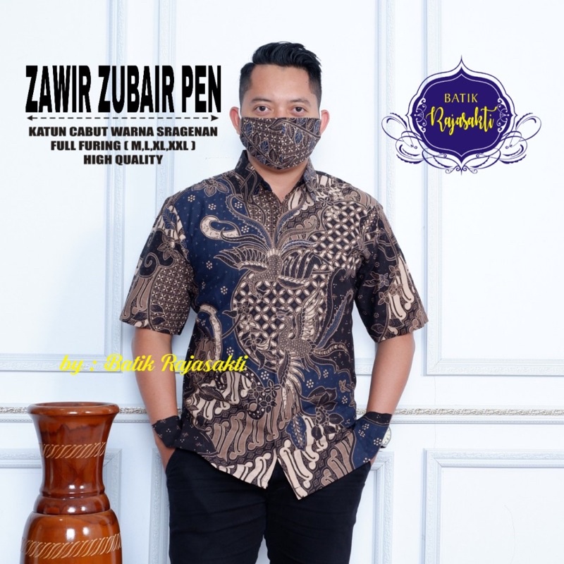 Kemeja Batik ZAWIR ZUBAIR Full Furinb Katun Halus High Quality