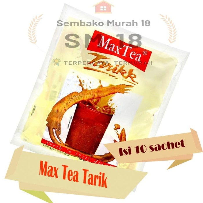 

MAX TEA TEH TARIK 1 RENTENG ISI 10 - MINUMAN