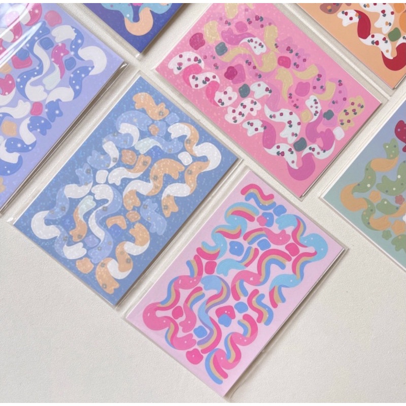 

stiker pita confetti mengkilap/stiker dekorasi glitter/stiker PET DIY journal/diary/scrapbook/hias akrilik import
