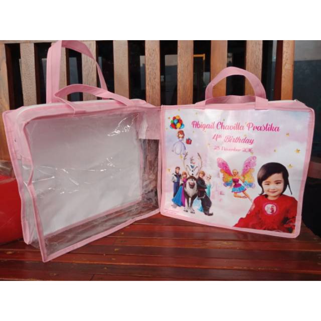 JUAL TAS ULTAH UNIK DAN KEREN MODEL RESLETING MIKA BANNER