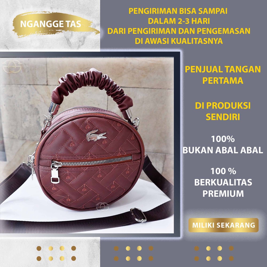 Tas Lacoste Wanita Tas Guru Wanita Tas Tenteng Wanita Import A11