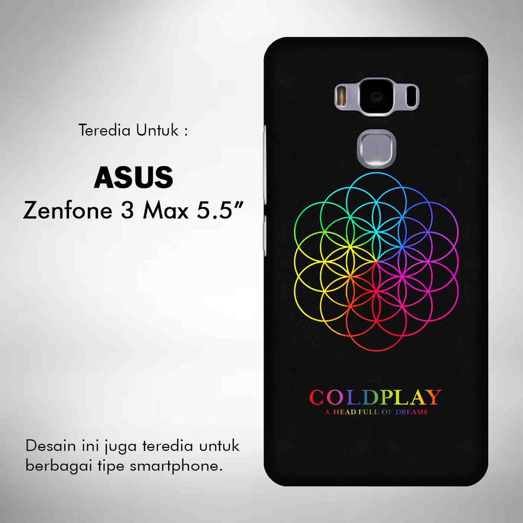 Coldplay 1 Casing Custom Asus Zenfone 3 Max 5.5 Inch ZC553KL Case Cover