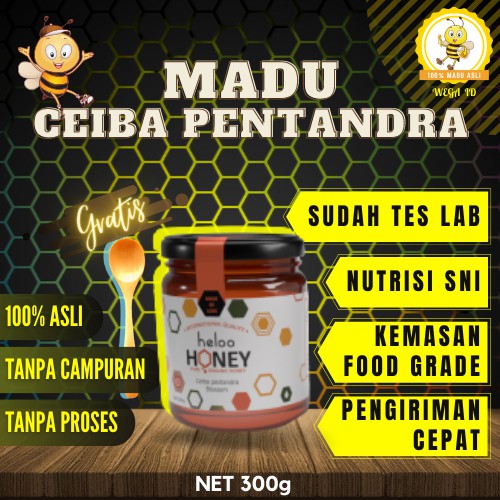 

Madu Ceiba Pentandra Asli Murni Raw Honey Organik Netto 300 gram Minuman Kesehatan