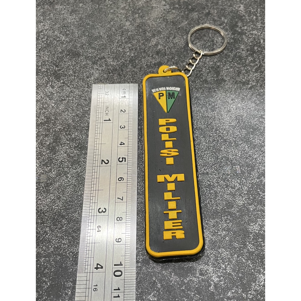 Gantungan Kunci PM (Hijau) | Keychain | Gantungan Kunci Karet PM