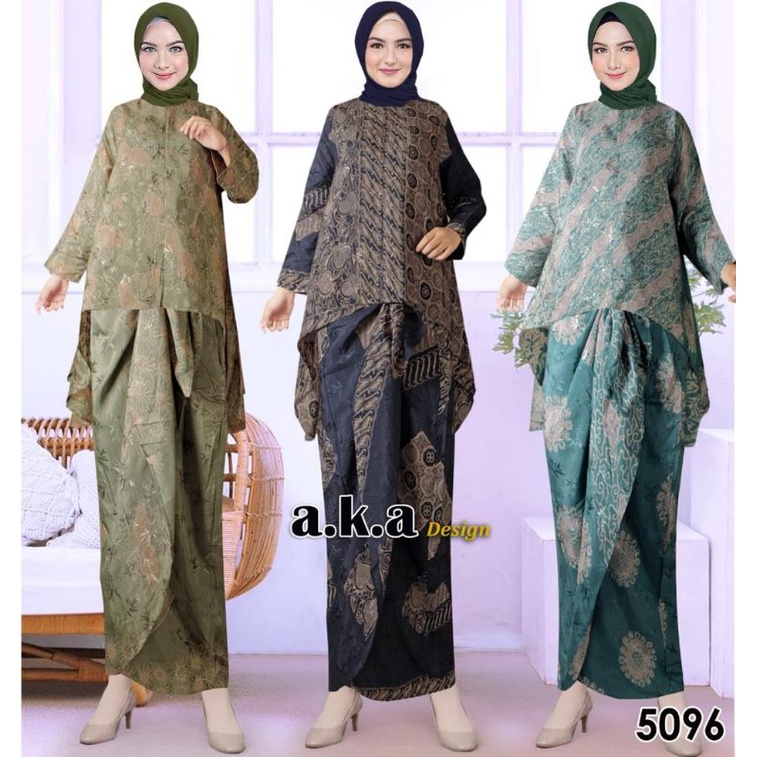 [5096] SETELAN ROK BATIK VISCOSE PREMIUM/SEMI SUTRA // KODE AKA