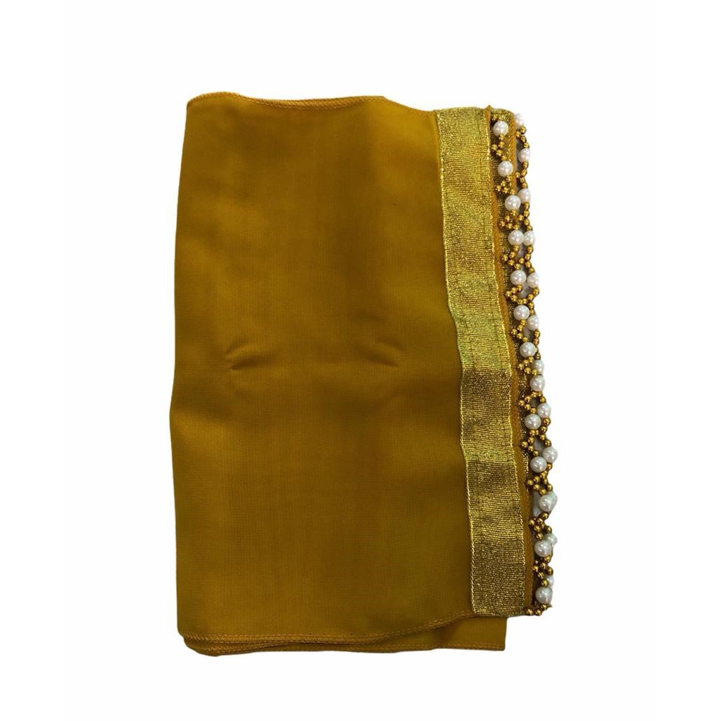 SELENDANG JODHA || SELENDANG MUTIARA ANEKA WARNA CANTIK !!!!-1. KUNING GOLD
