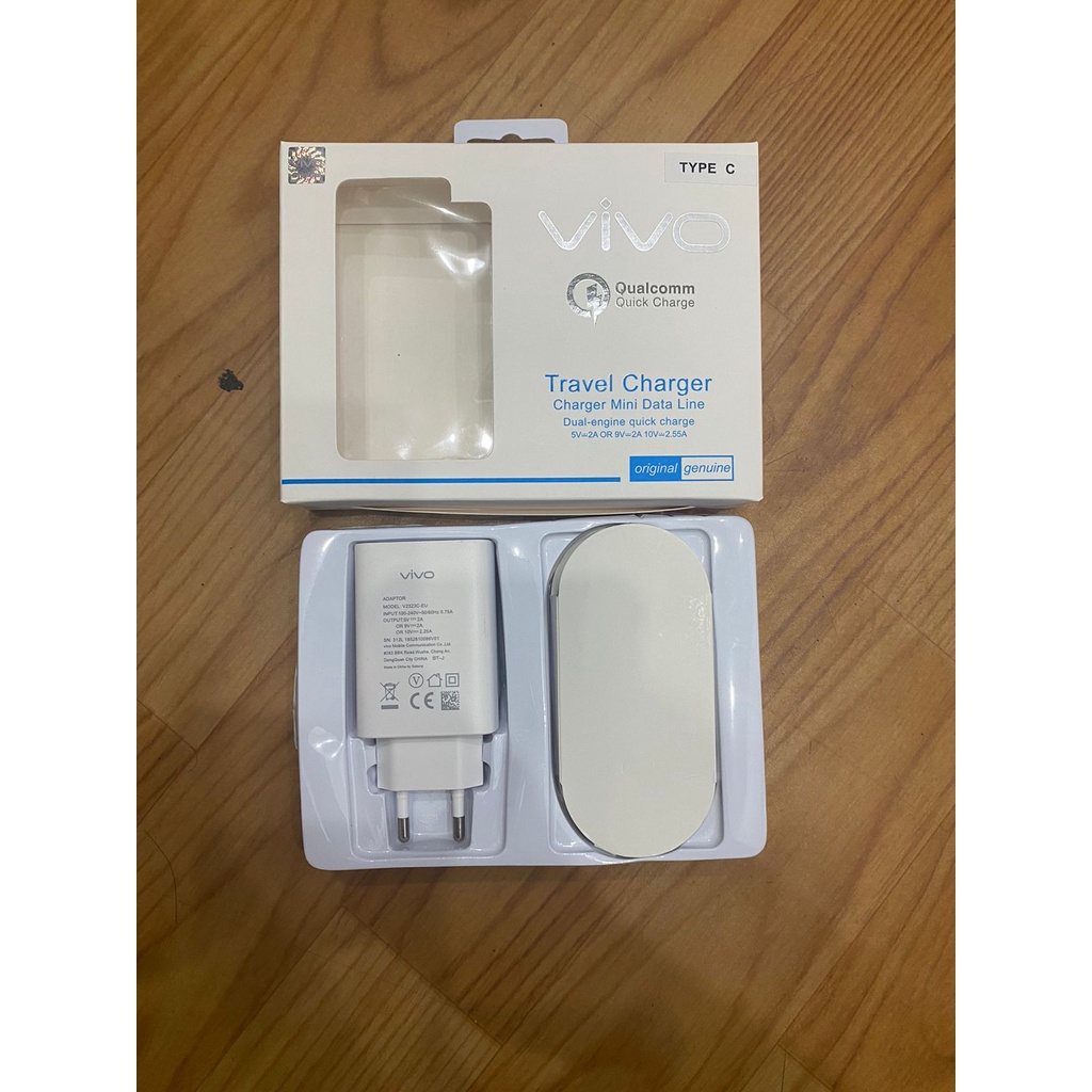 Charger Vivo Fast Charging Original 100% Tipe C v2323c-EU 33watt super