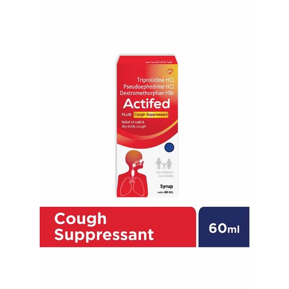 Actifed Syrup Pilek & Batuk Gatal Kering 60Ml