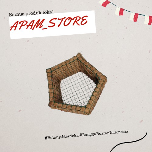 pot sabut kelapa murah besar pot anggrek gantung pot dari sabut kelapa pot segilima