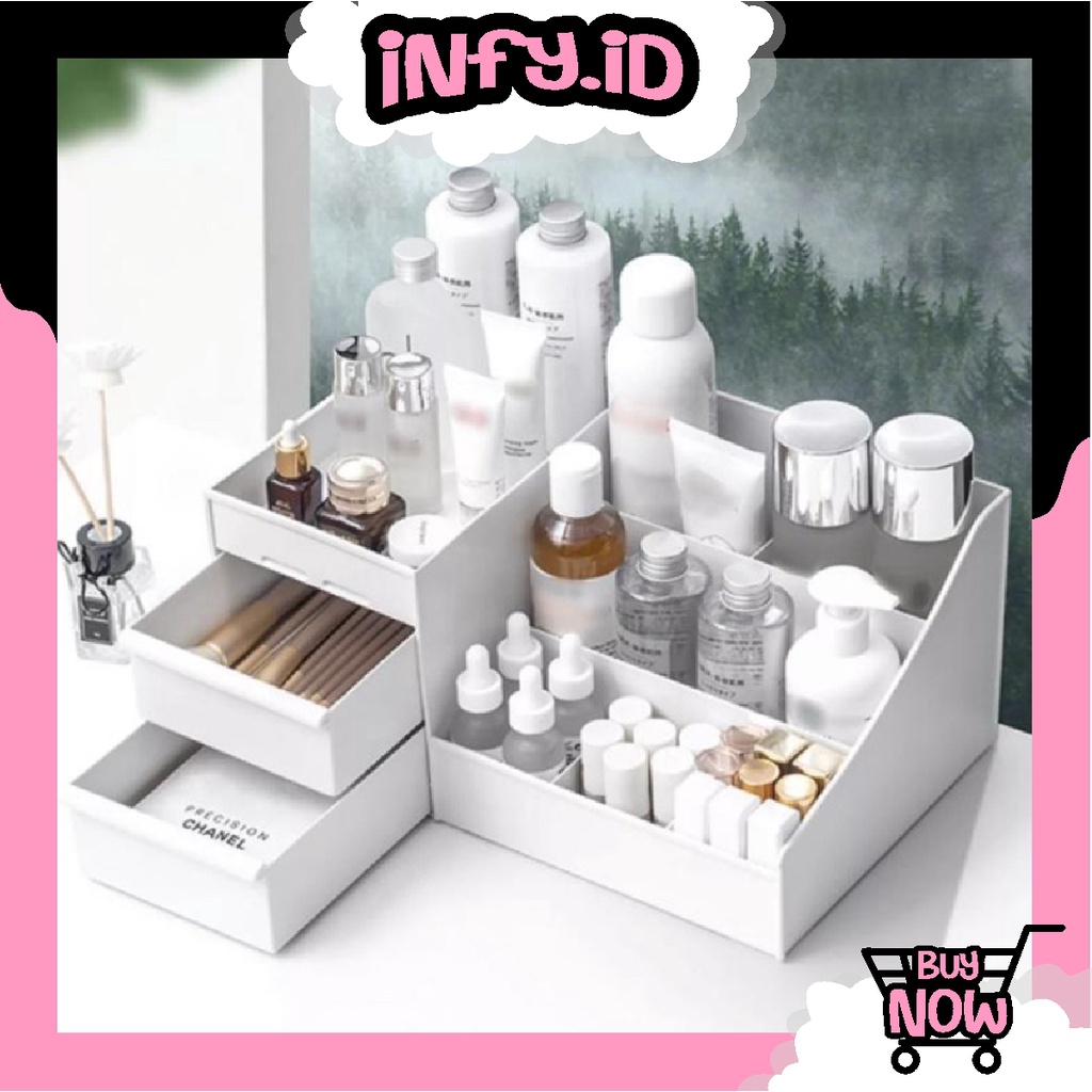 INFY - R562 Rak Kosmetik D44 Rak Makeup Storage Kotak Penyimpanan Skincare Tempat Kosmetik