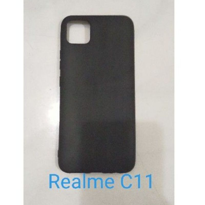 SLIM BLACK REALME C11 SOFTCASE HP REALME C11 SILIKON HP REALME C11 CASING HP REALME C11