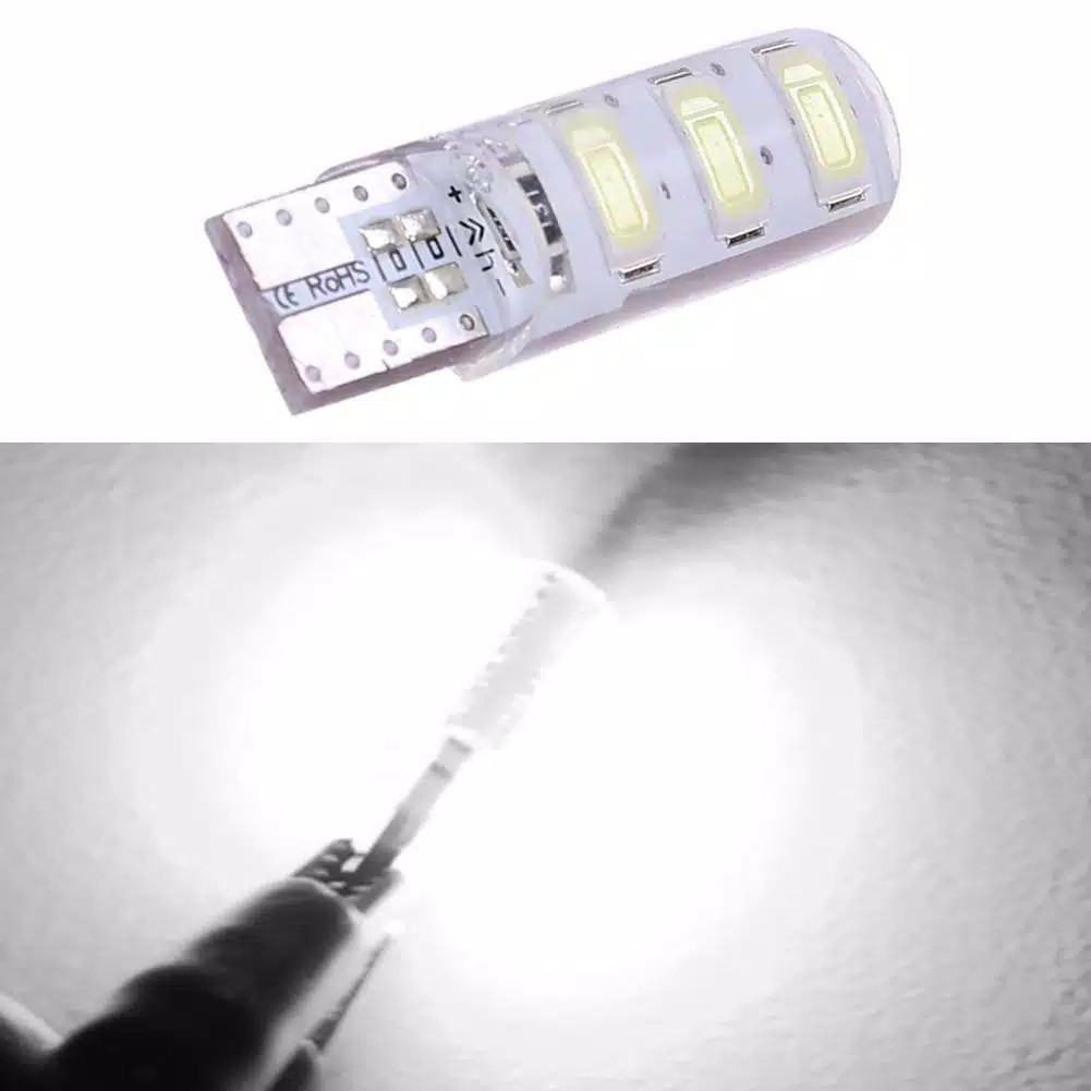 Led T10 Kedip Crystal Jelly Strobo Lampu Senja T10 Strobo