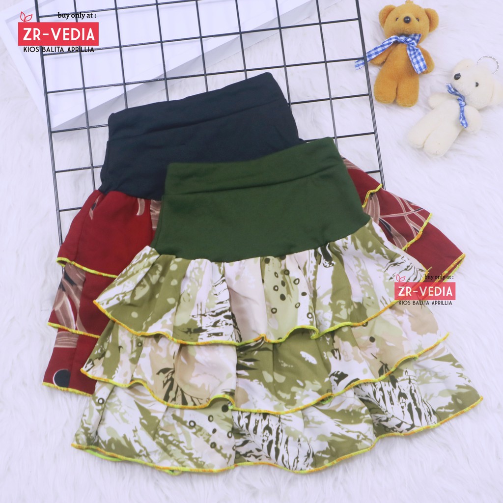 Sasha Skirt uk 2-3 Tahun / Rok Anak Perempuan Murah Skirt Pendek Polos Kaos Lucu Grosir Pakaian Adem