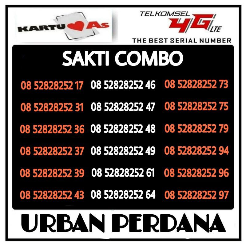 Kartu perdana sakti combo nomor cantik kartu AS 4G
