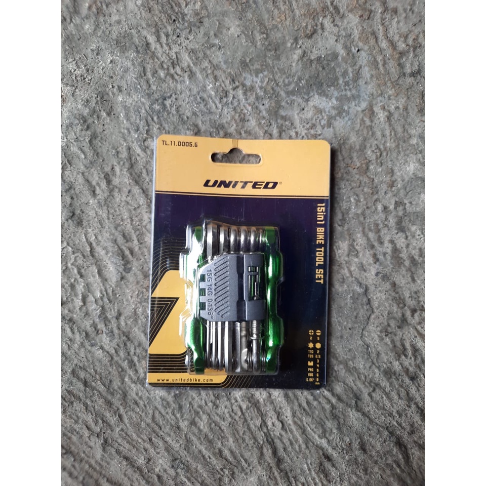 TERMURAH!!! Bike Tool Kit Original UNITED 15 in 1 / Realpict