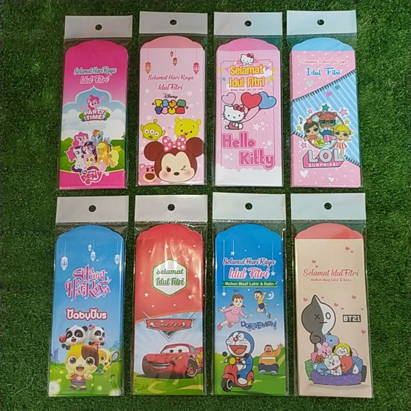 

ISI 10 (SERI KARAKTER) AMPLOP LEBARAN. ART PAPER GLOSSY 120GSM