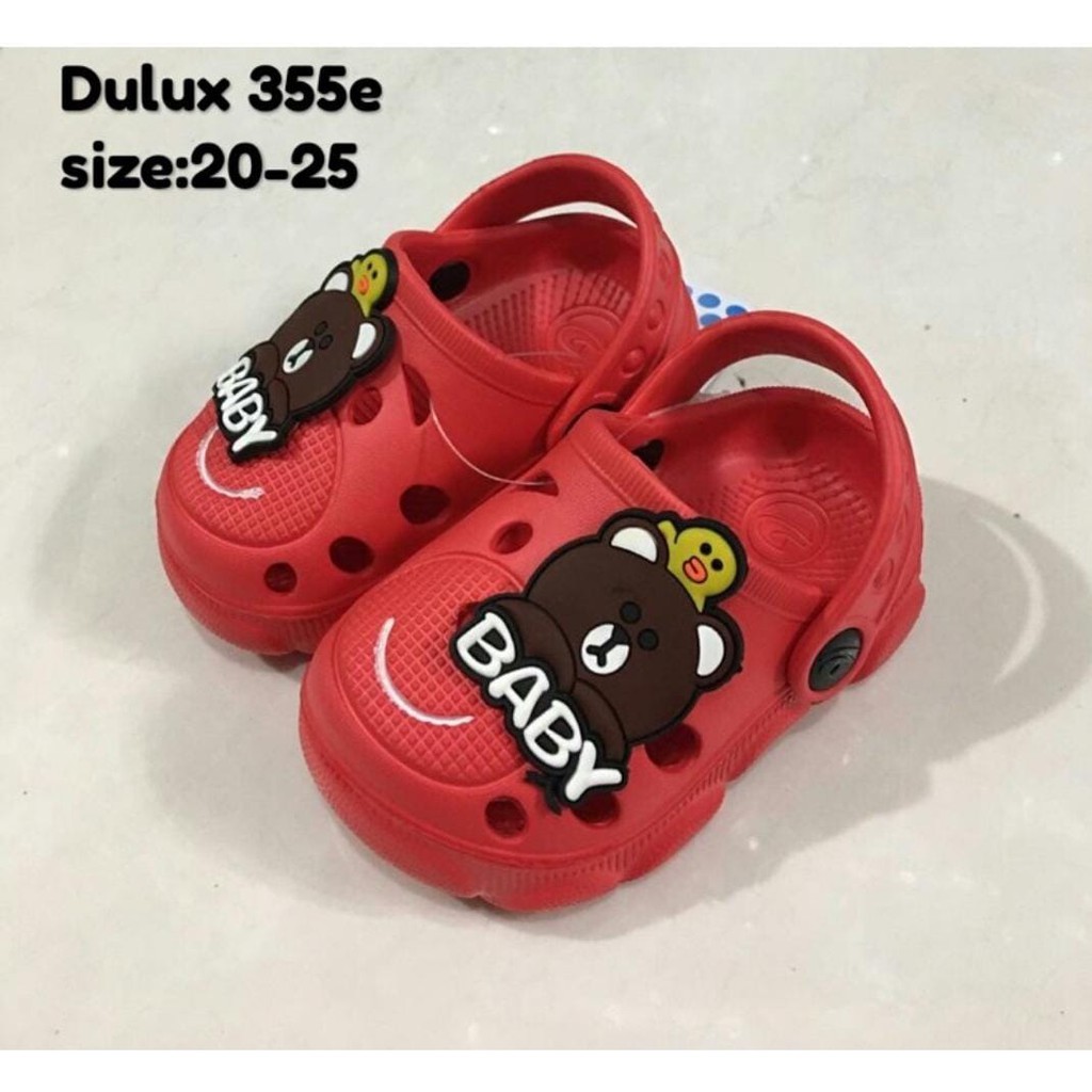 DX-355E Sandal Baim Anak Laki Laki Cowok Karakter Beruang Baby Merek Dulux Ukuran 20-25