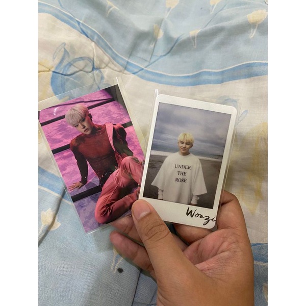 Pc photocard all alone al1 woozi with tc hoshi seventeen