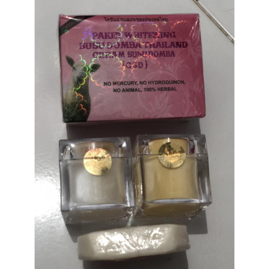 ORIGINAL Krim Susu Domba Besar 30gr / sabun warna putih asli