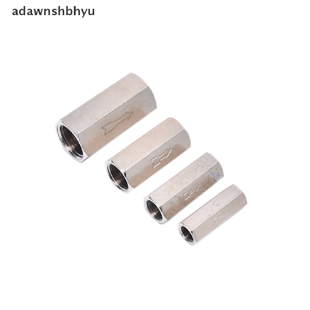 Adawnshbhyu1 /8&quot;1/4&quot;3 /8&quot; 1/2&quot; BSP Female Drat Kuningan Pneumatic Check Valve Angin Minyak Gas