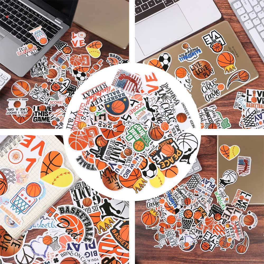 Nanas 50Pcs /set Stiker Basket Warna-Warni Notebook Gitar Scrapbooking Ornamen Graffiti