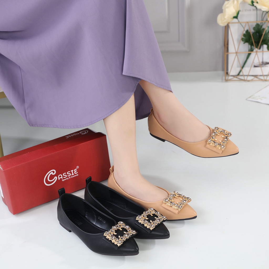 GSW SEPATU WANITA KERJA FLATSHOES Import / Flatshoes Wanita import PremIum ( B382-1 ) Sepatu Flat Wanita