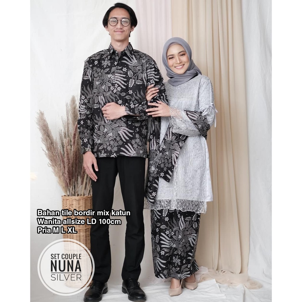 KEBAYA COUPLE SEMI PRANCIS Katun BAHAN KEBAYA SEMI FRANCE CORNELI COUPLE DANILLA BATIK COUPLE Nuna