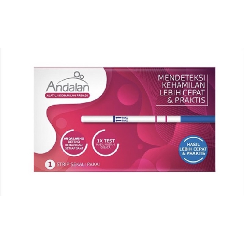 Andalan test pack strip uji kehamilan ( deteksi cepat kehamilan )