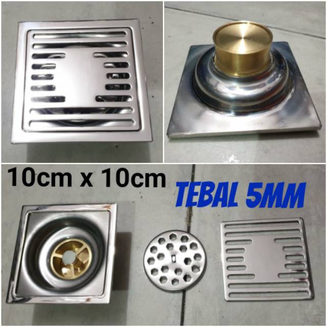 Floor drain / saringan got stainless tebal anti bau PROMO TERMURAH