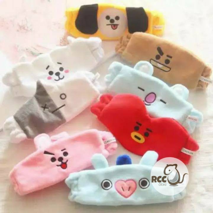 Bando Bandana Headband Tidur Make Up BTS BT21 Army Korea Cooky Chimmy