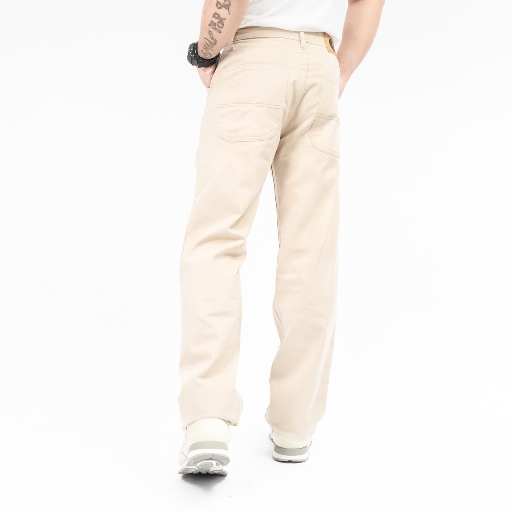 Gizmo Celana Chino Reguler Forthright Cream Loose Pants