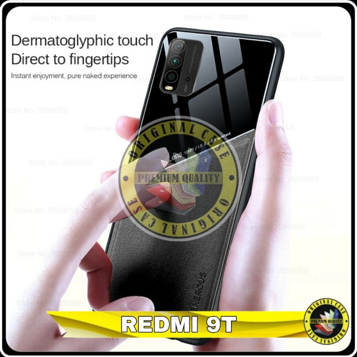 Case Xiaomi Redmi 9T Hard Soft Case Executive Plexiglass Leather Kulit