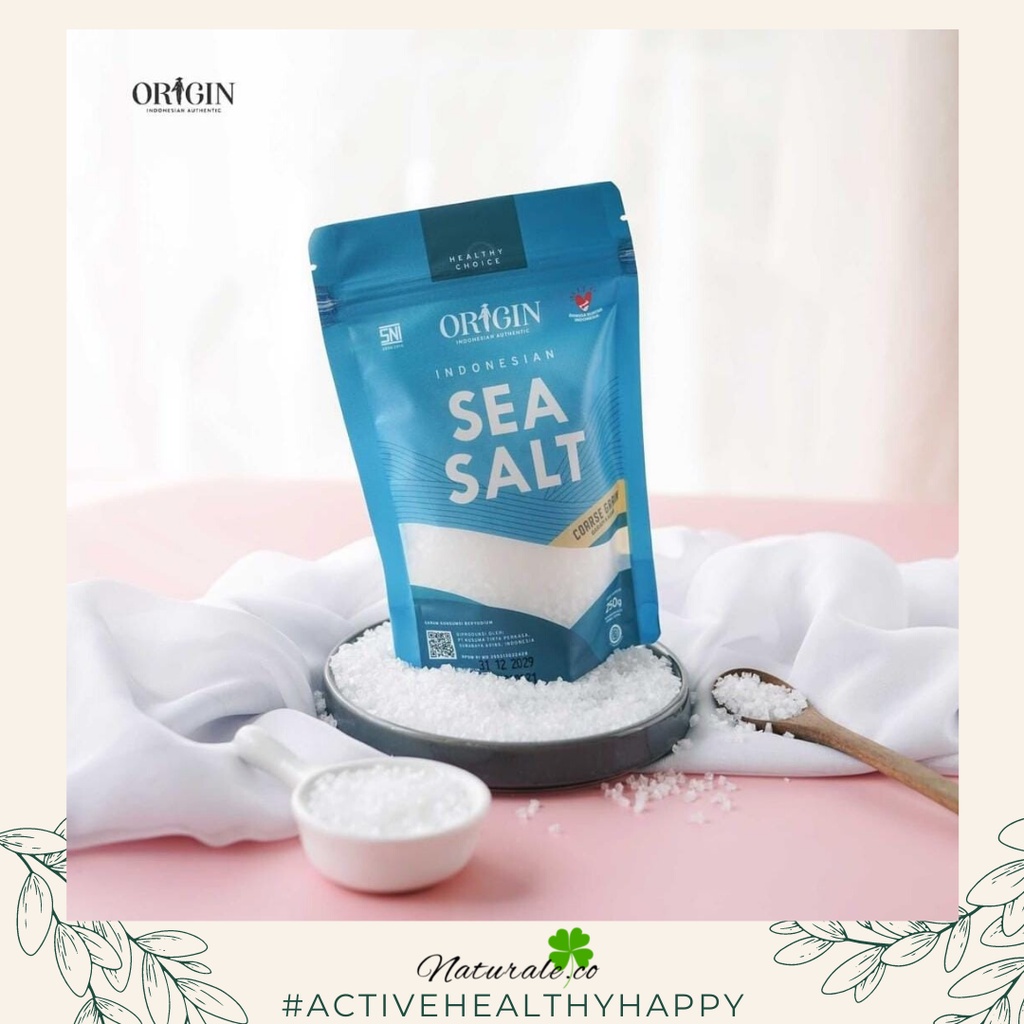 

Origin Sea Salt - Coarse Grain - Garam Kasar - Garam Kristal - Garam Natural - 250 gr