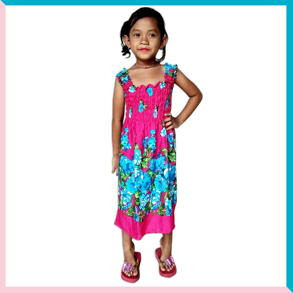Dress Anak Pink - Grosir Daster Anak Bali - Baju Daster Bali Anak - Daster Anak Grosir