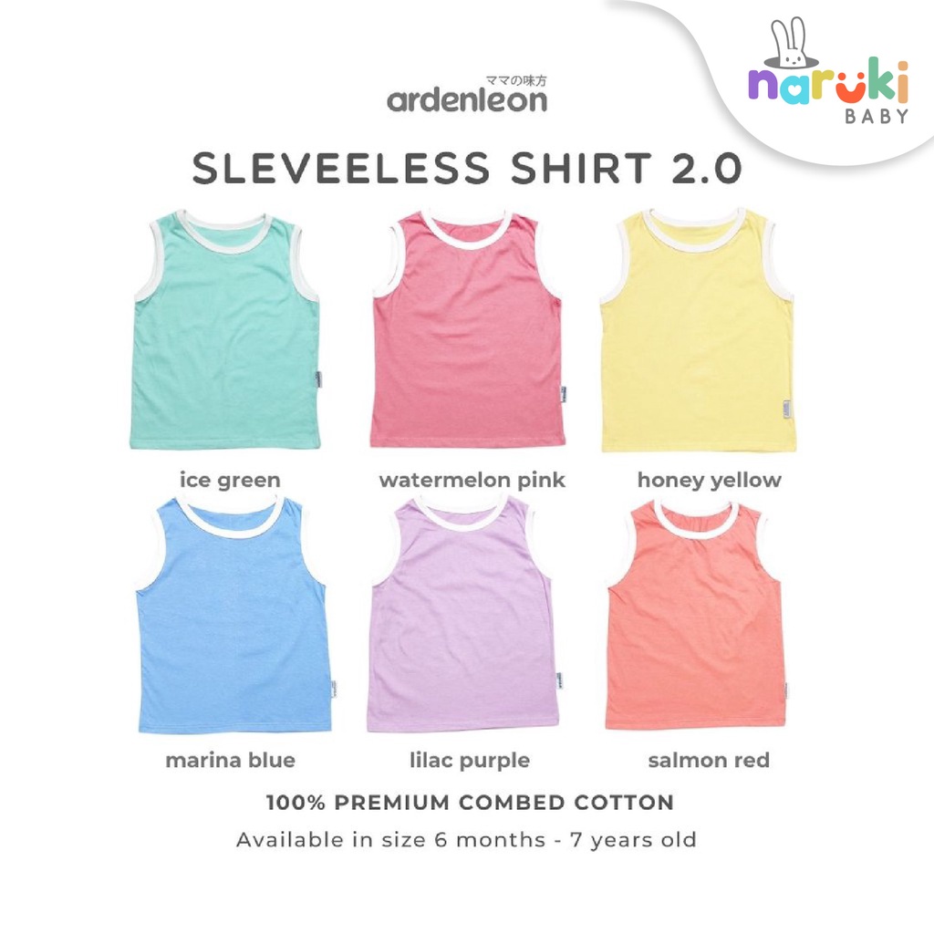 Ardenleon Sleeveless Shirt Baby Kids Arden Leon Baju Kutung Anak Bayi