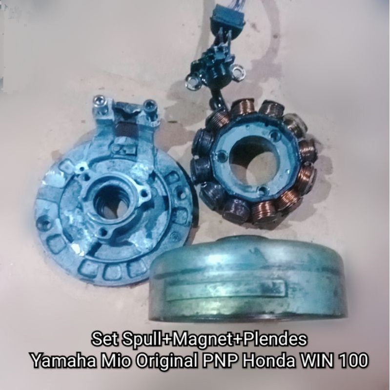Original Set Spull Magnet Pullser 12 Volt Yamaha Mio PNP Honda Win 100 Sepul Plendes dudukan Spul pe