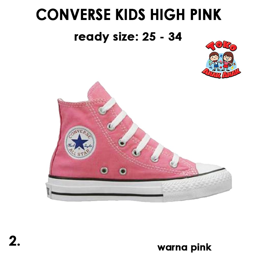 pink converse size 2