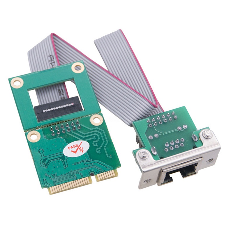 Btsg Card Kartu Mini PCI-E 1000Mbps Gigabit Ethernet NIC RJ45 LAN Adapter Untuk Komputer PC RTL8111F