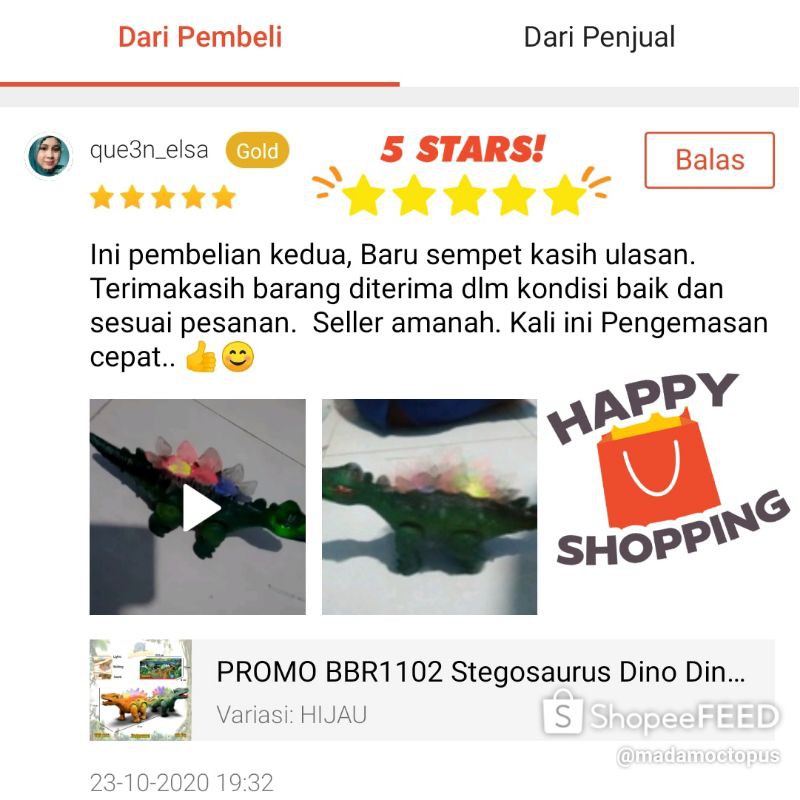 MURAH BRO1362 Stegosaurus Dino Dinosaurus Hewan Binatang Baterai Mainan Anak Bayi Edukatif Animal Hobi Koleksi Safari ZOOTOPIA