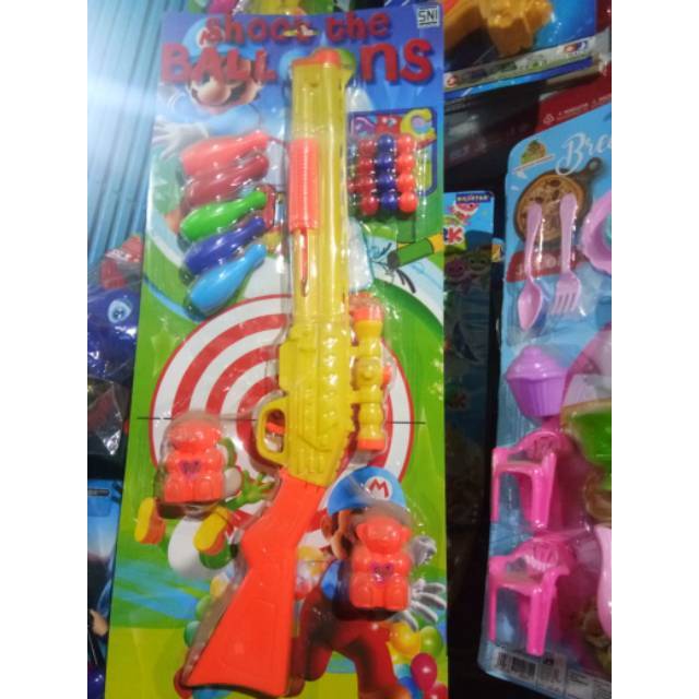 Mainan anak air blaster pistol pistolan plastik