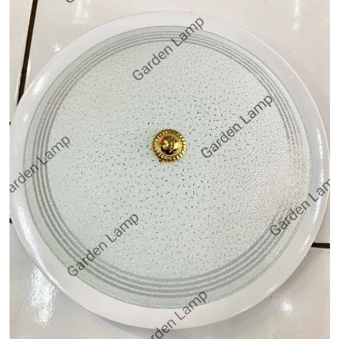 Unik Lampu Plafon Kaca - Ruang Tamu - Body Putih - Lplafon 017 Besar Limited