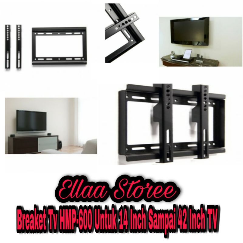 Breaket Tv HMP-600 Untuk 14 Inch Sampai 42 Inch TV