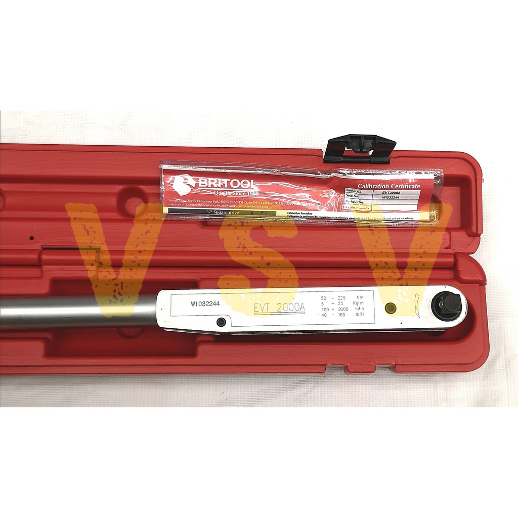 BRITOOL EVT2000A 50-225Nm kunci moment britool torque wrench britool