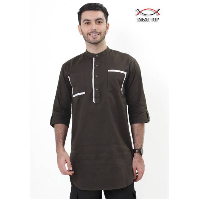 Baju koko next up lengan 3/4 model kurtq