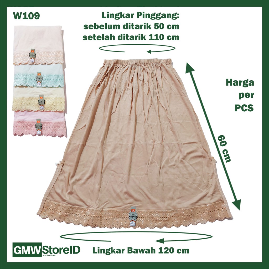 Jual [SPECIAL SALE] W109 Androk Model Rok Size L Panjang 3/4 kaki Rok ...